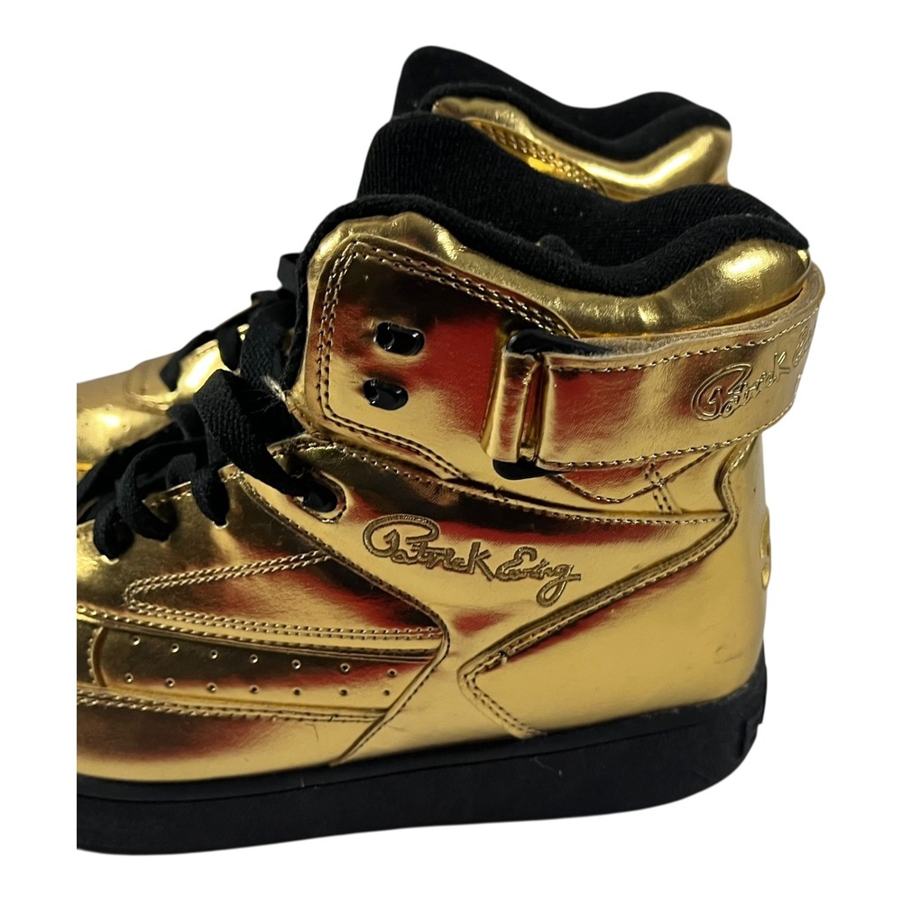 Ewing Athletics 33 Hi Metallic Gold High Top Sneakers Men's Size 10 - Picture 2 of 16